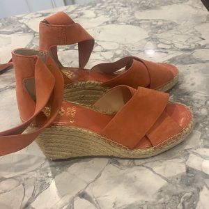 Vince Camuto lace up wedge